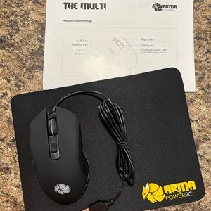 New Arma Power PC Mouse with Mousepad